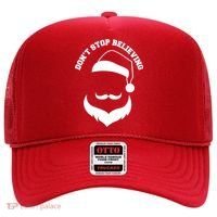 Don't Stop Believing Santa Face Hat thumb 0