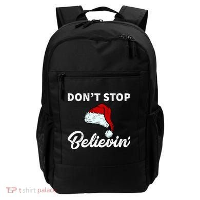 Don't Stop Believing Santa Hat Backpack