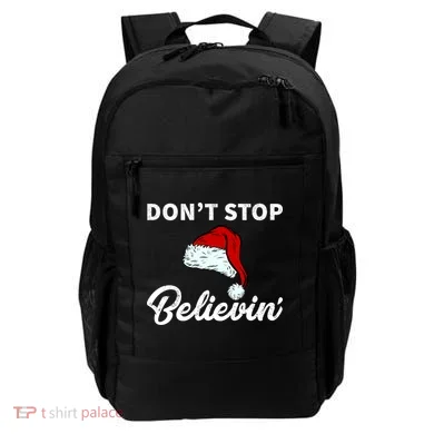 Don't Stop Believing Santa Hat Backpack