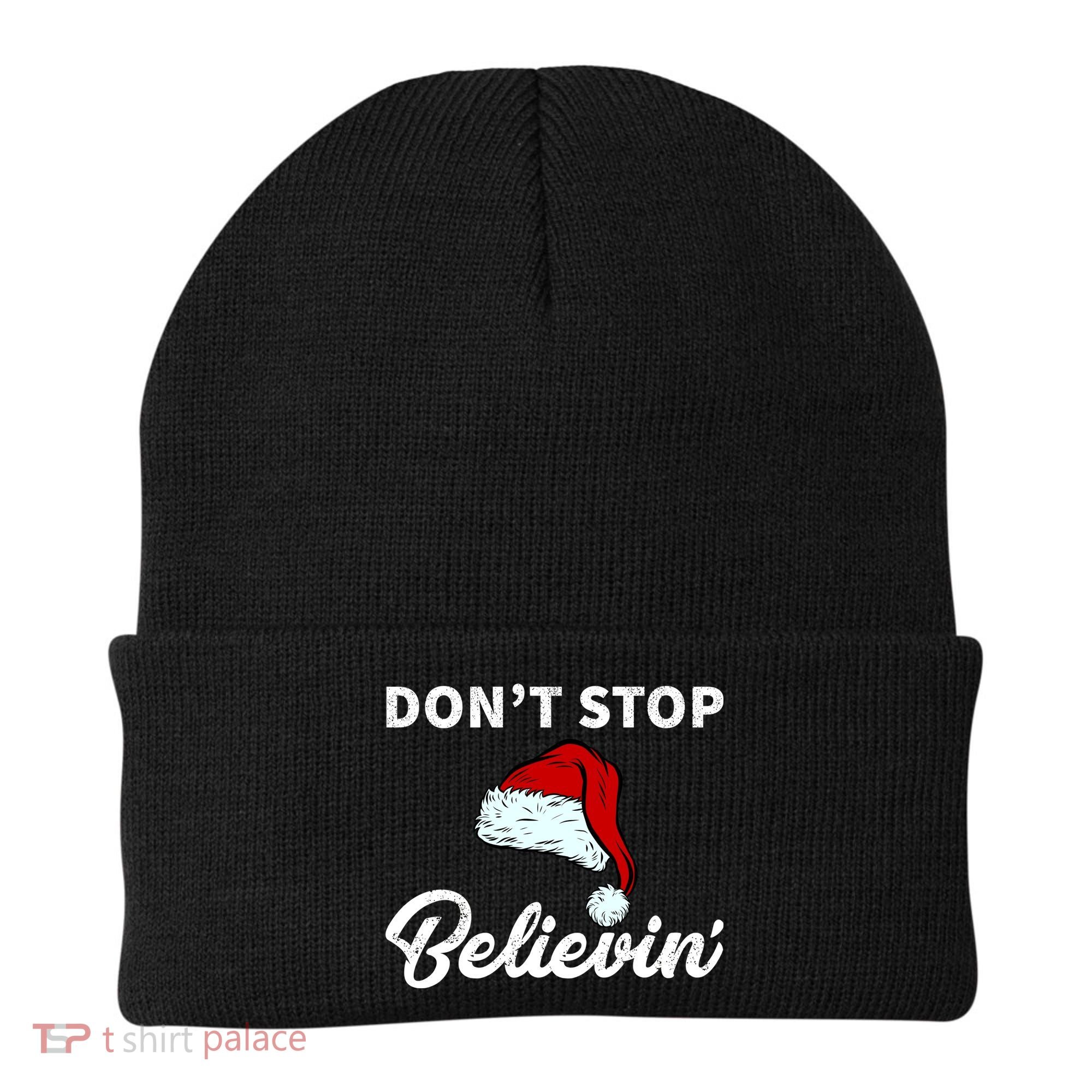 Don't Stop Believing Santa Hat Beanie