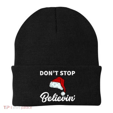 Don't Stop Believing Santa Hat Beanie