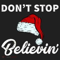 Don't Stop Believing Santa Hat Beanie thumb 2