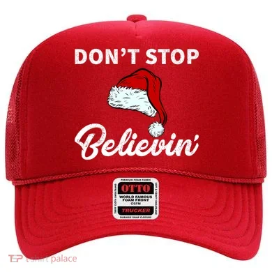 Don't Stop Believing Santa Hat Hat