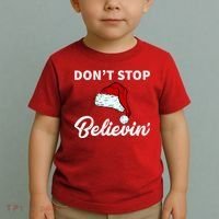 Don't Stop Believing Santa Hat Toddler T-Shirt thumb 2