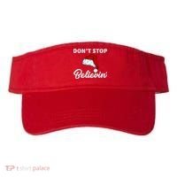 Don't Stop Believing Santa Hat Visor thumb 0