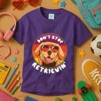 Don't Stop Retrievin Kids T-Shirt thumb 3