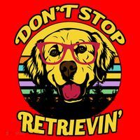Don't Stop Retrievin Santa Hat thumb 1