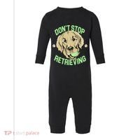 Don't Stop Retrieving Funny Golden Retriever Infant Fleece One Piece thumb 0