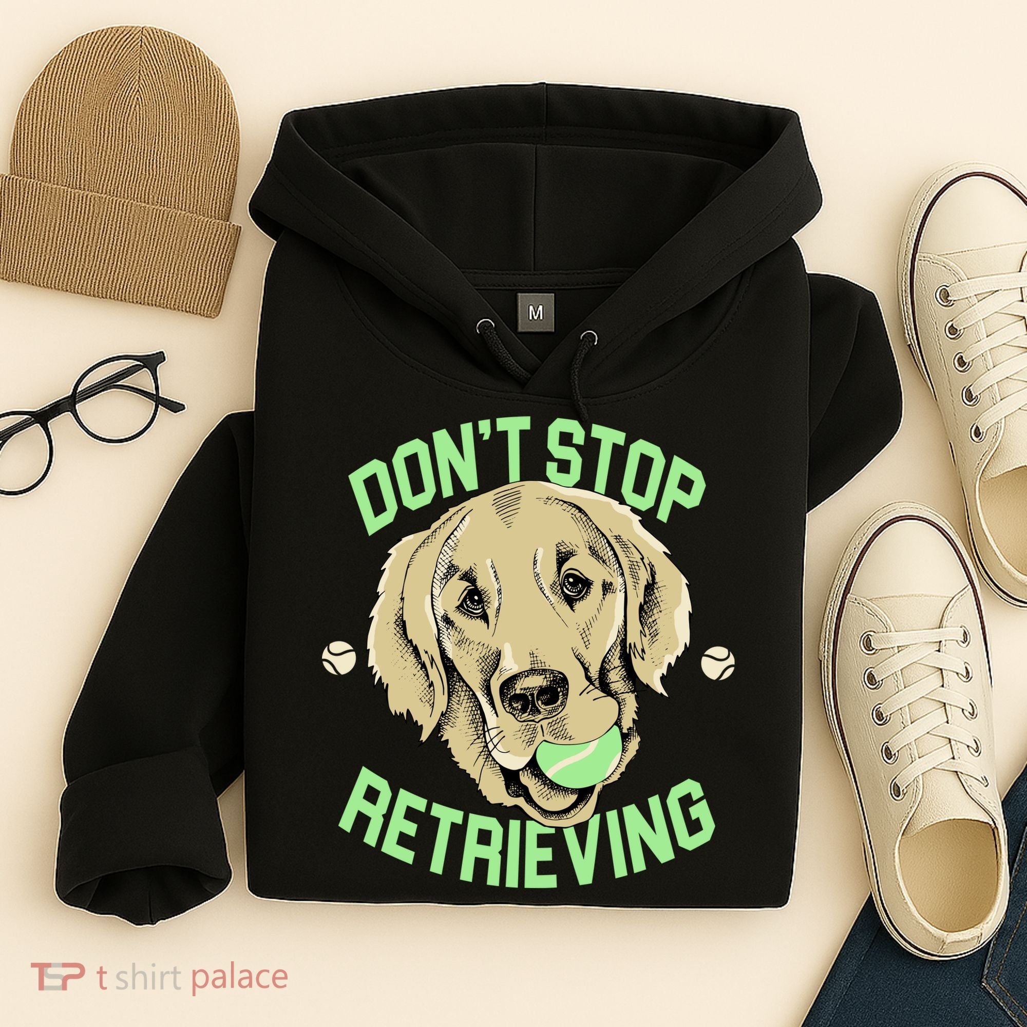 Don't Stop Retrieving Funny Golden Retriever Hoodie