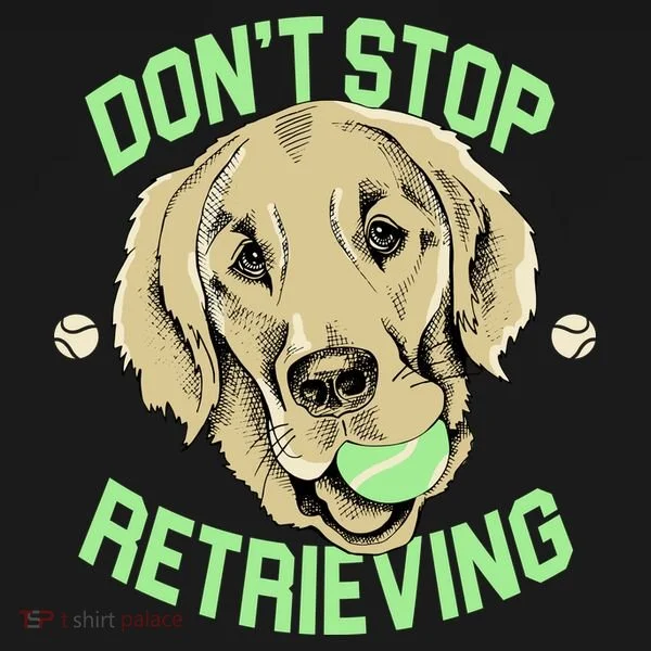 Don't Stop Retrieving Funny Golden Retriever Mousepad