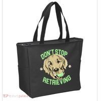 Don't Stop Retrieving Funny Golden Retriever Tote Bag thumb 2