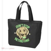 Don't Stop Retrieving Funny Golden Retriever Tote Bag thumb 3