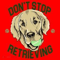 Don't Stop Retrieving Funny Golden Retriever Santa Hat thumb 1