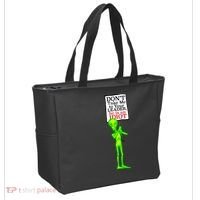 Don't Take Me To Your Leader Idiot Funny Alien Tote Bag thumb 2