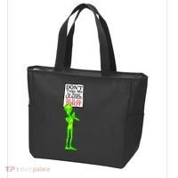 Don't Take Me To Your Leader Idiot Funny Alien Tote Bag thumb 3