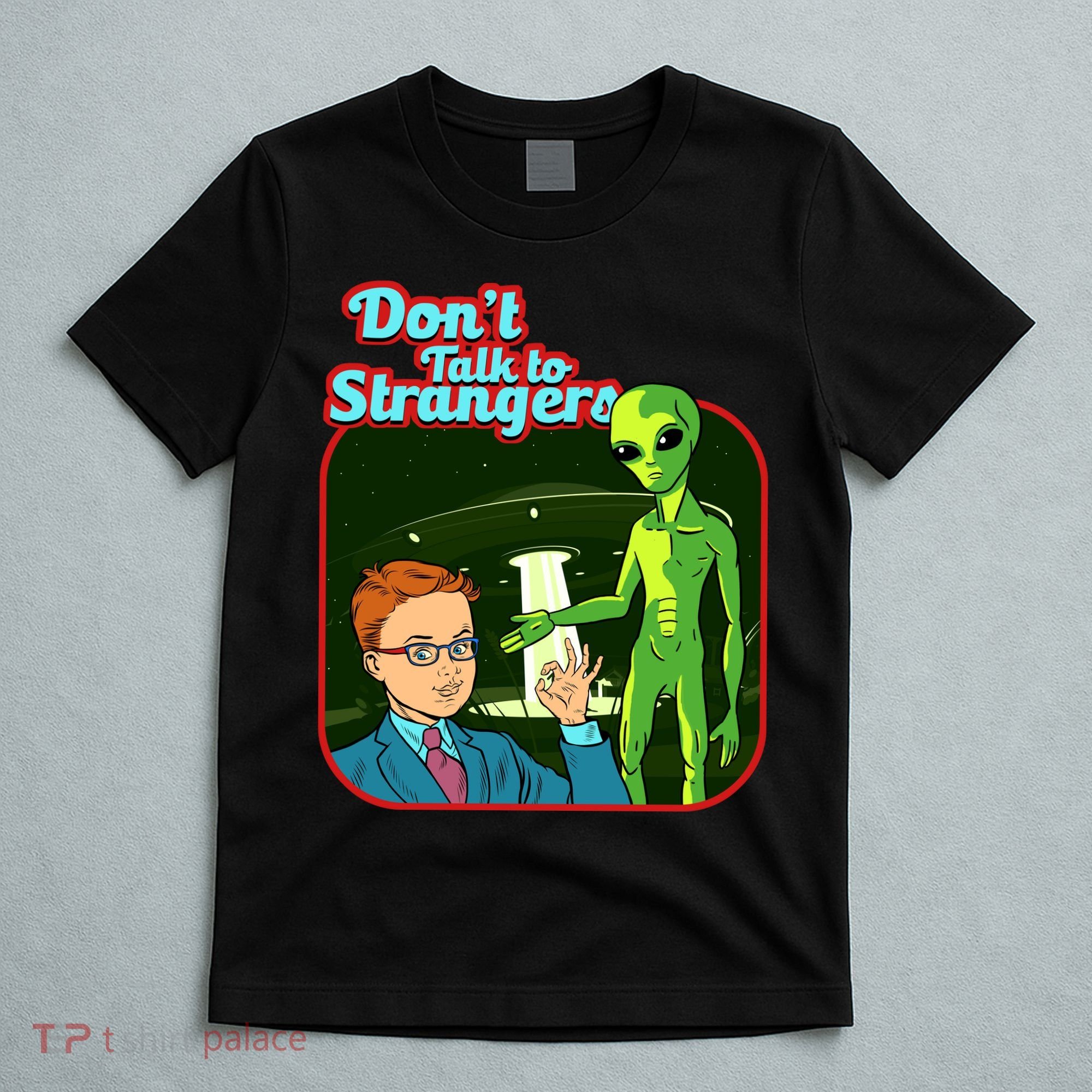 Don't Talk To Strangers Retro Vintage T-Shirt
