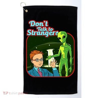 Don't Talk To Strangers Retro Vintage Golf Towel