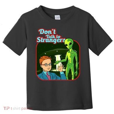 Don't Talk To Strangers Retro Vintage Toddler T-Shirt