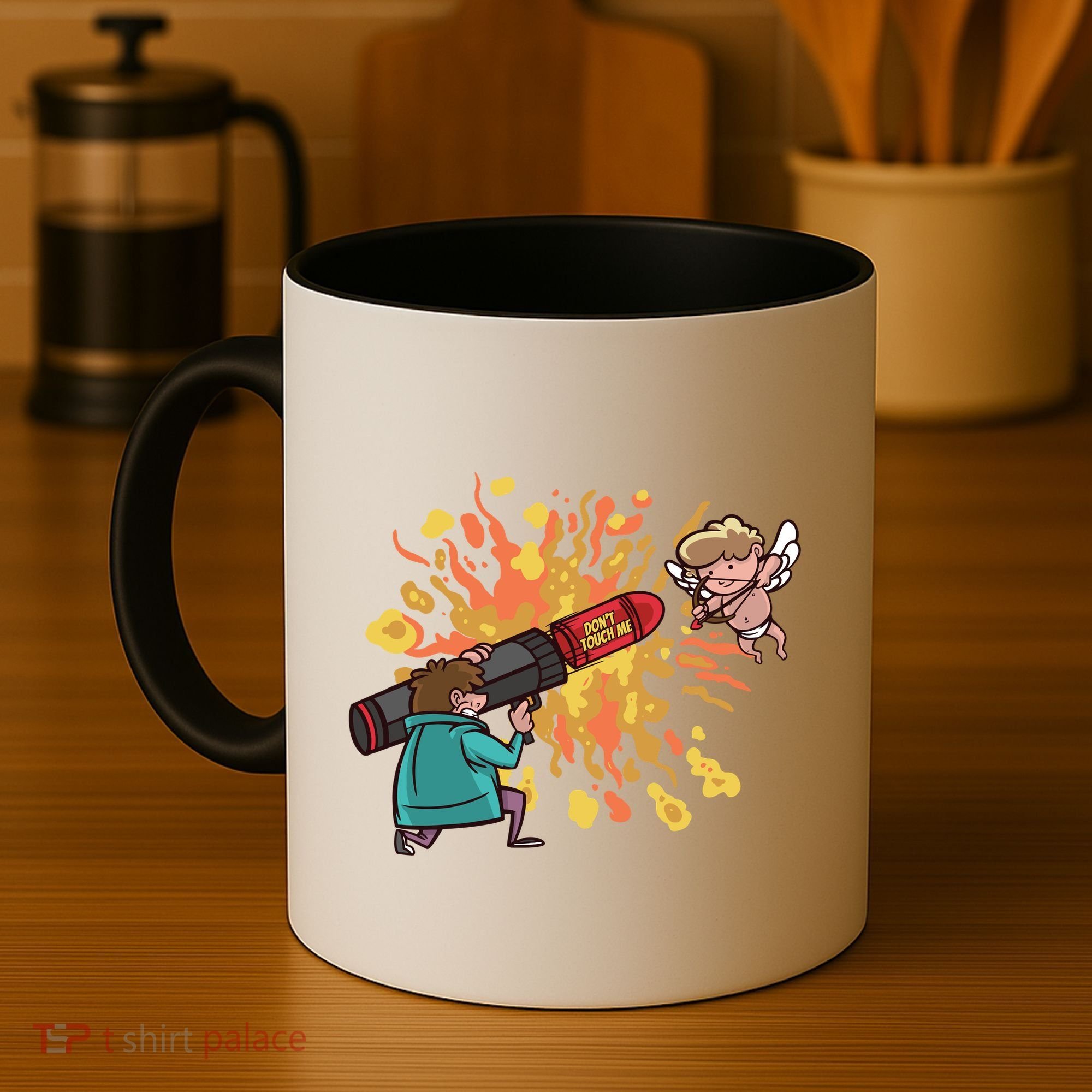 Don't Touch Me Cupid Coffee Mug