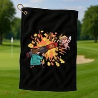 Don't Touch Me Cupid Golf Towel thumb 1