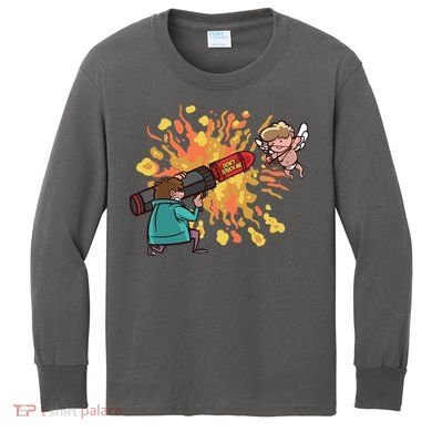 Don't Touch Me Cupid Kids Long Sleeve Shirt