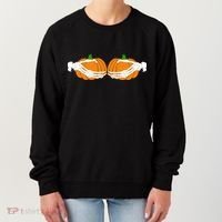 Don't Touch My Pumpkins Skeleton Hands Women's Sweatshirt thumb 0