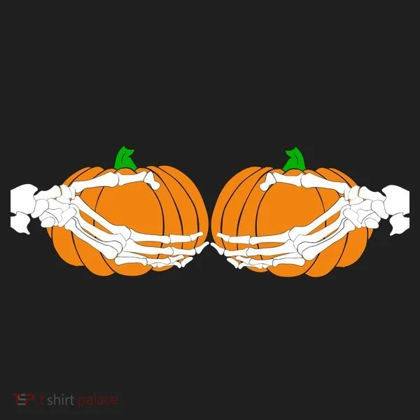 Don't Touch My Pumpkins Skeleton Hands Women's Sweatshirt