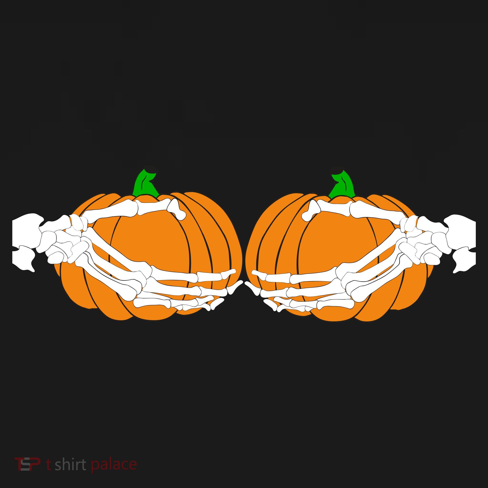 Don't Touch My Pumpkins Skeleton Hands USA-Made Doggie Bandana