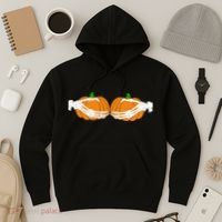 Don't Touch My Pumpkins Skeleton Hands Hoodie thumb 3
