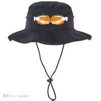 Don't Touch My Pumpkins Skeleton Hands Bucket Hat thumb 0