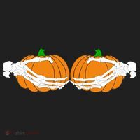 Don't Touch My Pumpkins Skeleton Hands Tumbler thumb 3