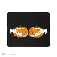 Don't Touch My Pumpkins Skeleton Hands Mousepad thumb 0