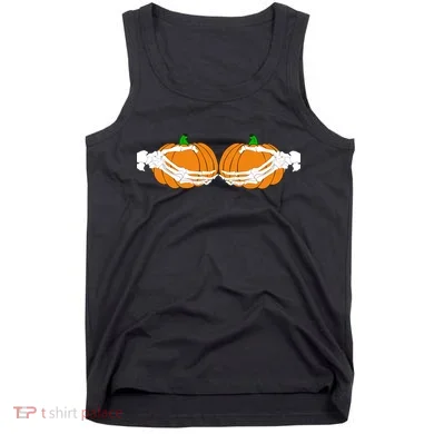 Don't Touch My Pumpkins Skeleton Hands Tank Top