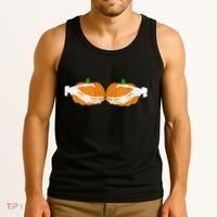 Don't Touch My Pumpkins Skeleton Hands Tank Top thumb 3