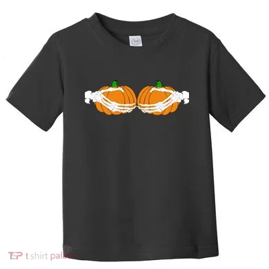 Don't Touch My Pumpkins Skeleton Hands Toddler T-Shirt