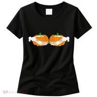Don't Touch My Pumpkins Skeleton Hands Women's T-Shirt thumb 0