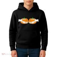 Don't Touch My Pumpkins Skeleton Hands Kids Hoodie thumb 4