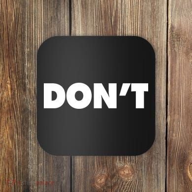 Don't Wild Aloof Rebel Schitt's Creek Coaster