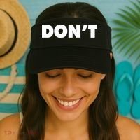 Don't Wild Aloof Rebel Schitt's Creek Visor thumb 2