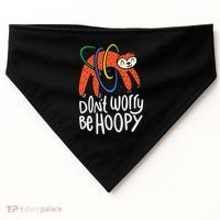 Don't Worry Be Hoopy Sloth USA-Made Doggie Bandana thumb 0