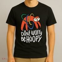 Don't Worry Be Hoopy Sloth T-Shirt thumb 3