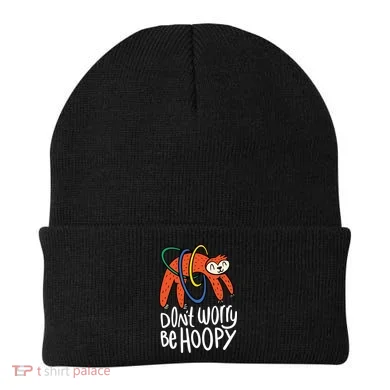 Don't Worry Be Hoopy Sloth Beanie