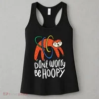 Don't Worry Be Hoopy Sloth Women's Tank Top thumb 3