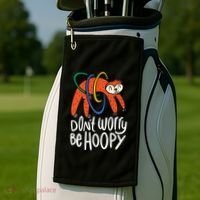 Don't Worry Be Hoopy Sloth Golf Towel thumb 2