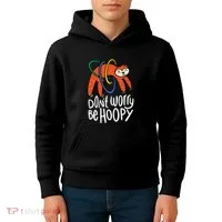 Don't Worry Be Hoopy Sloth Kids Hoodie thumb 4