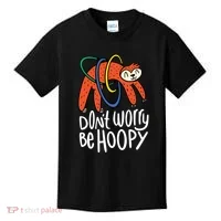 Don't Worry Be Hoopy Sloth Kids T-Shirt thumb 0