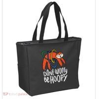 Don't Worry Be Hoopy Sloth Tote Bag thumb 2