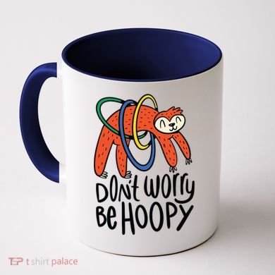 Don't Worry Be Hoopy Sloth Coffee Mug