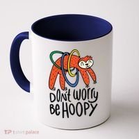 Don't Worry Be Hoopy Sloth Coffee Mug thumb 0