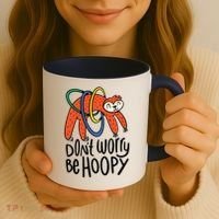 Don't Worry Be Hoopy Sloth Coffee Mug thumb 3